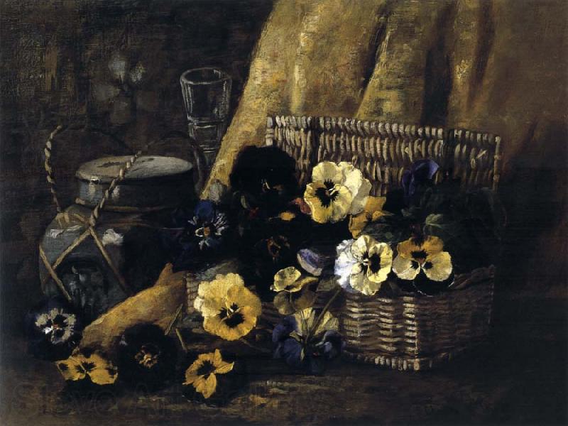 Hirst, Claude Raguet Basket of Pansies